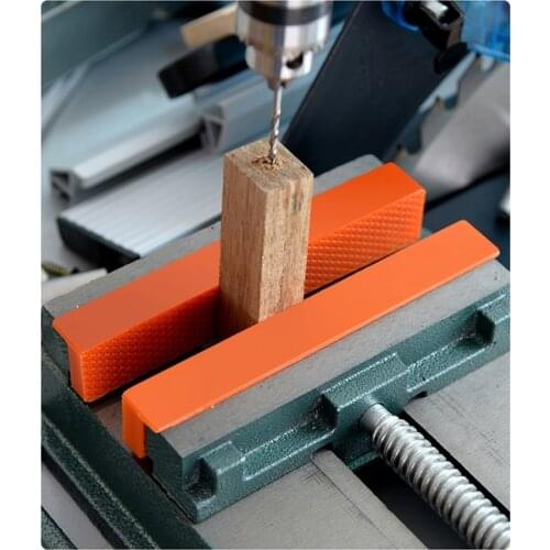 1 Pair 6 Inch Vise Jaw Pad Magnetic Cover Multi-Purpose Protector for Metal Bench Vise Machine Tools Accessories