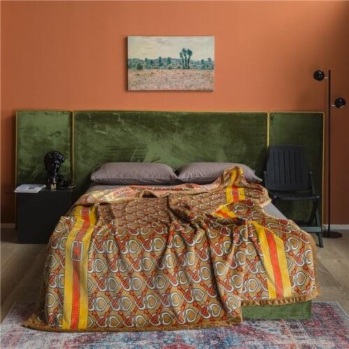 Weighted Bed Blanket Bedspread Comfy Fleece Blanket Sofa Luxury Soft Flannel Blanket Double Coral Fleece Air-Conditioned Quilt