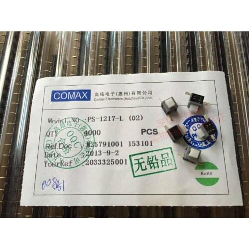 [VK] COMAX self locking switch 5.8*5.8*7.5 5.8*5.8*7.5mm SMD 2 feet side button flat small lock button