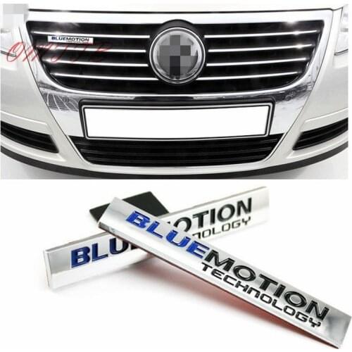 1 PC 3D Chrome Bluemotion Technology Car Stickers for Volkswagen vw Scirocco Touareg Tiguan Golf Jetta Emblem Badge Car styling