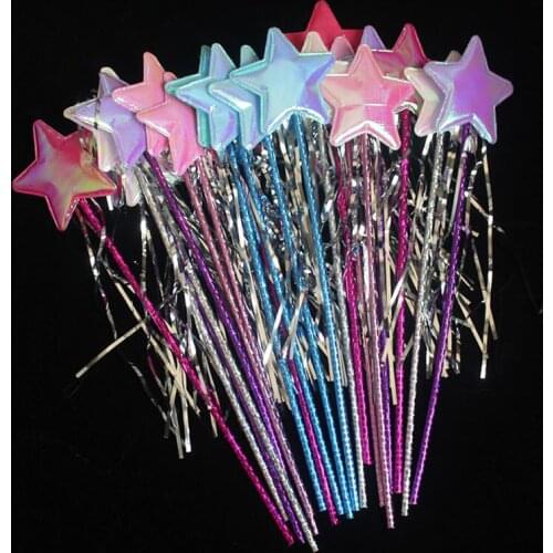 10pcs/lot Halloween Star Magic Wand Angel Fairy Wands Sticks Costume Props Birthday Wedding Christmas Gifts Party Favors