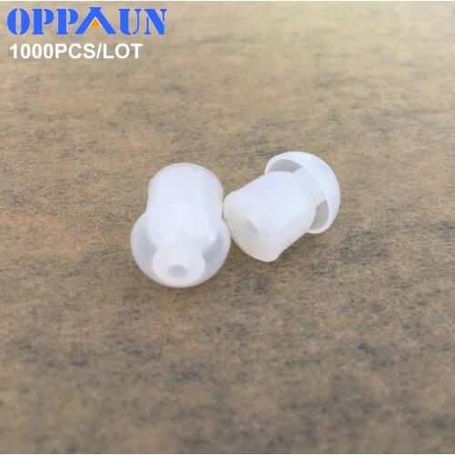 1000PCS bulk order for Replacement clear color Silicone mushroom earbuds eartips for Motorola kenwood two way radio earphone
