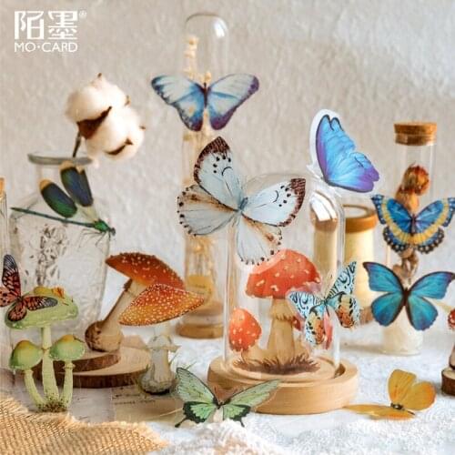 20pcs/pack Abstract Butterfly Series Sticker DIY Scrapbooking Journal Decals Calendar Decorative Stickers School Office Supplies