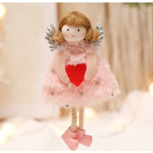 2022 Happy New Year Gifts Christmas Angel Dolls Christmas Decorations for Home Noel Deco 2021 Navidad Natal Xmas Tree Ornaments