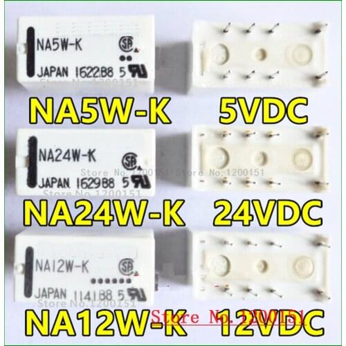 3pcs/lot NA24W-K 24VDC NA12W-K 12VDC NA5W-K 5VDC relay DIP8 A5W-K relay DIP10
