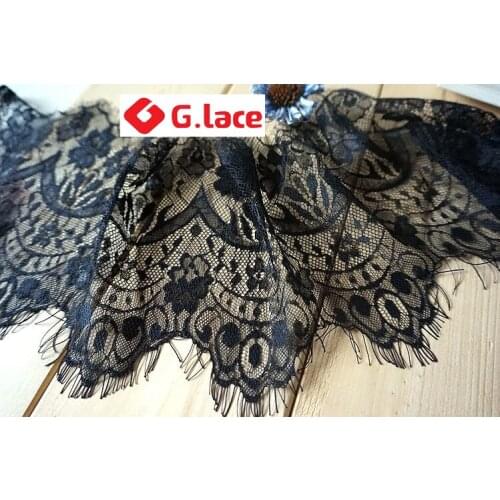 GLACE 9M/Lot Wide15 hight quality eyelash lace fabric wedding dress decoration DIY cloth underwear accessories408