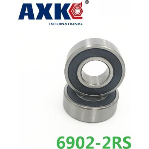 Axk 6902-2rs Bearing Abec-1 (10pcs) 15x28x7 Mm Metric Thin Section 6902 2rs Ball Bearings 6902rs 61902 Rs