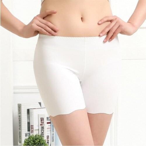 Seamless Silk Safe Short Lady Boxer Short Safe Pantys boyshort underpants Smooth Silky Underwear Seamless Safe Short Underpants