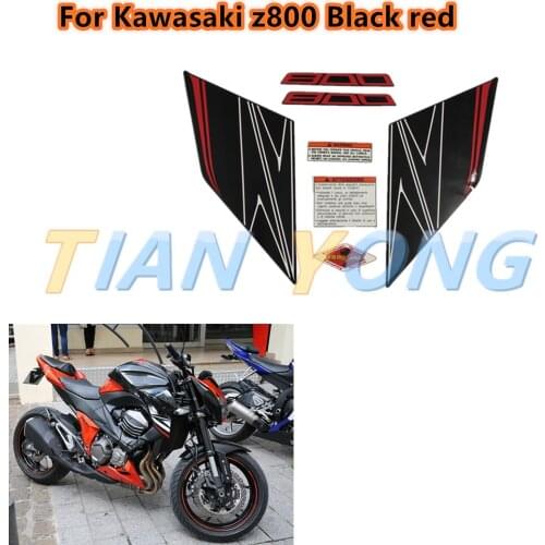 Motorcycle Whole Fairing Sticker Decals Kit custom made For Kawasaki z800 Black red high quality Protective Decorative