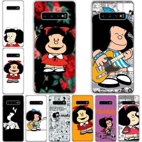 Mafalda Phone Case For Samsung Galaxy A71 A70 A51 A50 A41 A40 A30 A21 A10 A01 A90 A20S A20E A10S M30S A6 A7 A8 A9Plus Cover