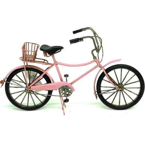 Decorative Metal Pink Bicycle - Trinket, Miniature, Gift, Nostalgic, Vintage, Handmade, Hand Painted, quality Durable