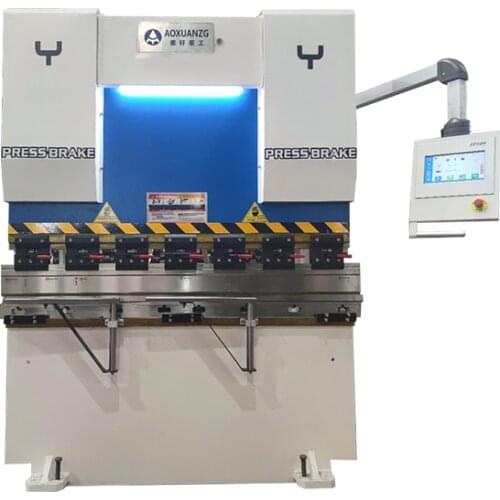 63T 1600MM Small Bending Folding 3MM Thickness Stainless Steel Hydraulic Press Brake With TP10S System Double Servo Control