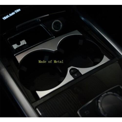 Lapetus For Mercedes Benz E Class W212 Sedan 2011 2012 2013 2014 2015 Metal Auto Styling Water Cup Holder Frame Cover Trim 2 Pcs