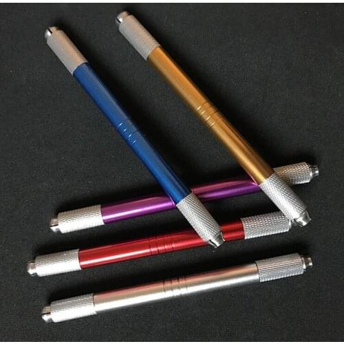 30pcs Permanent Makeup Eyebrow Microblading Pen Machine 3D Tattoo Manual Doule Head Pen
