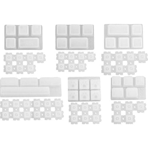 DIY Set Manual Mechanical Gaming Keyboard Key Caps Keycap Resin Art Silicone Molds for UV Crystal Epoxy Handmade Crafts