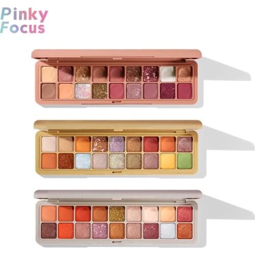 18 Color Eyeshadow Palette Woman Makeup Matte Shimmer Glitter Beauty Cute Cosmetics Eyeshadow Powder Waterproof Pigment Pallete