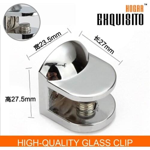 Seiko Quality Home Hardware Fitting Glass F Clamp Fixed Folder Bracket Card Clip Glass - Plate