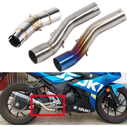 Slip On Motorcycle Exhaust System Middle Pipe Connect Mid Tube escape without Muffler For SUZUKI GSX250R GSX 250R GSX250 Gsx 250
