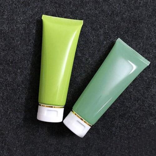 100ml green soft tube for cleaning serum/hand cream/gel cleanser/ butter tube/cleanser milk skin care cosmetic packing