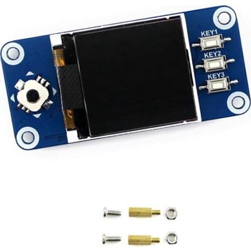 Waveshare 1.44 Inch LCD Display HAT for Raspberry Pi 2B/3B/3B+/Zero/Zero W 128X128 Pixels SPI Interface LED Backlight 3.3V
