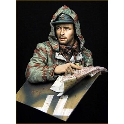 1/10 Scale Unpainted Resin bust Panzer officer collection bust