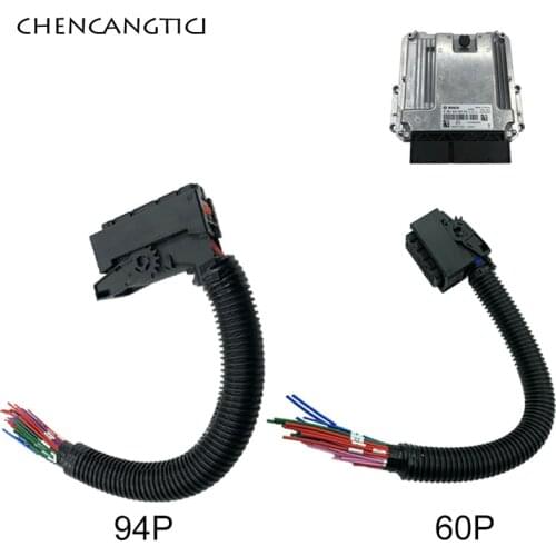 1 Set 94/60 Pin Way EDC17 Automotive Weichai Xichai J6 Computer Board Common Rail Connector Plug With Wiring Harness For Bosch