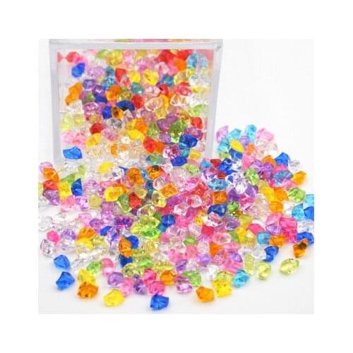 100PCS/Lot 6*9*5mm Acrylic Crystal Diamond Pawn Irregular Stone Chessman Game Pieces For Board Game Accessories Multi Colors