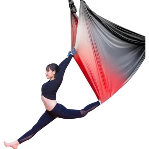 13 colors choice 5m/sets Aerial Flying Anti-gravity Yoga Hammock Swing Yoga body building workout fitness equipment
