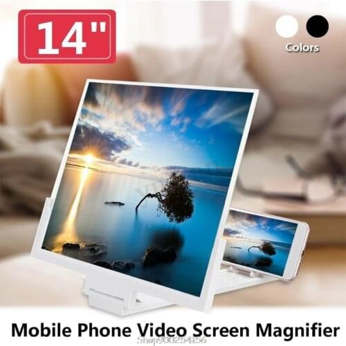 14 Inch 3D High Definition Folding Video Screen Amplifier Phone Magnifier Smart Cellphone Stand Holder O27 20 Dropship
