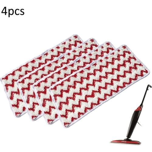 4pcs Microfiber Pad Replacements For Vileda Steam XXL Power Pad Steam Cleaner