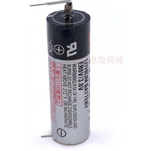 5PCS ER6V(AA 3.6V)V2PN with welding foot PLC battery ER6V