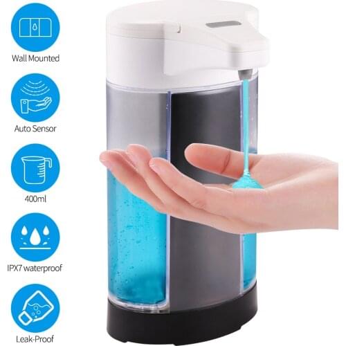 400ml Automatic Soap Liquid Dispenser 7 Modes Battery Powered Motion Sensor Hand Disinfection Machine for Bathroom