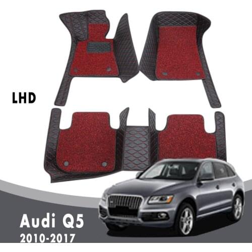 Car Floor Mats Carpets For Audi Q5 2017 2016 2015 2014 2013 2012 2011 2010 Double Layer Wire Loop Protector Custom Auto Interior