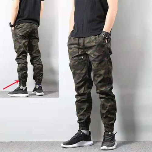 Men Pants Summer Elastic Waist Camouflage Cargo Pants Joggers Men Trousers Sweatpants Mens Clothing Pocket Casual Track Pants