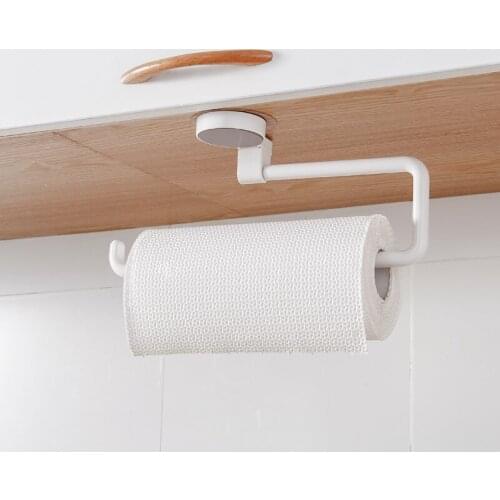 Kitchen Paper Holder Sticker Roll Rack Holder Bathroom Accessories Towel Rack Kitchen Organizer Storage Towel Tissue Shelf