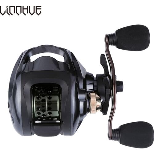 LINNHUE WB1000 2000 Baitcasting Reel Shallow Spool 6.3:1 High Speend Right Left Hand 5.5KG Max Drag Saltwater Fishing Reel