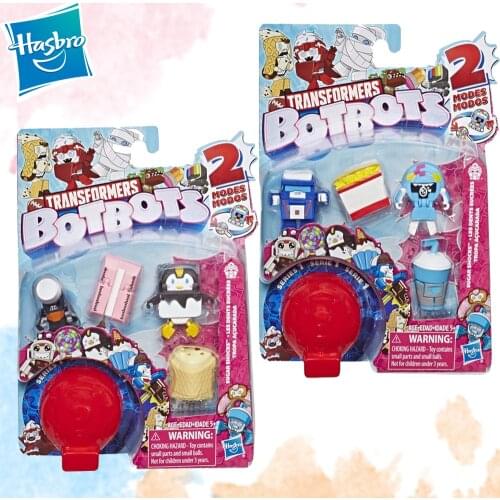 Hasbro Transformers Botbots 2 Modes 5pcs/set Collectible Mini Autobots Robots Models Collection Toy Gift Kids Ages 5 and Up