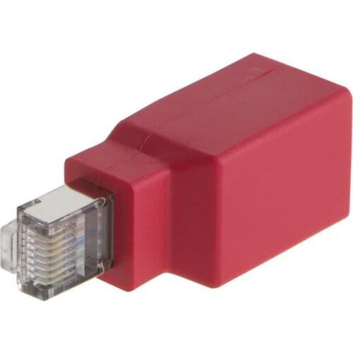 Crossover) Adapter, Cat6/Cat5e Ethernet RJ45 Male/Female Adapter to Connect 2 Computers with a Standard LAN Cable
