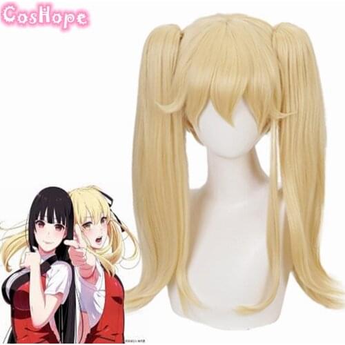 Mary Saotome Wig Kakegurui Wig Women Golden Wig Cosplay Anime Cosplay Wigs Heat Resistant Synthetic Wigs Halloween Cosplay