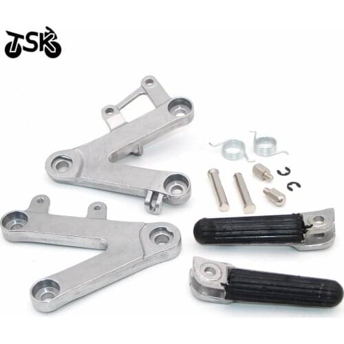 Moto Front Rider Foot Pegs Footrest Bracket For HONDA CBR400 NC29 1990 1991 1992 1993 1994 1995 1996 1997 Motorcycle Accessories