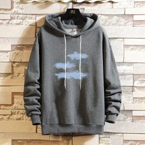 2021 New Mens Hoodie Sweatshirt Cotton Casual Fleece Hooded Casual Mens Fall/Winter Pullover Fashion Hoodie Large Size 5XL