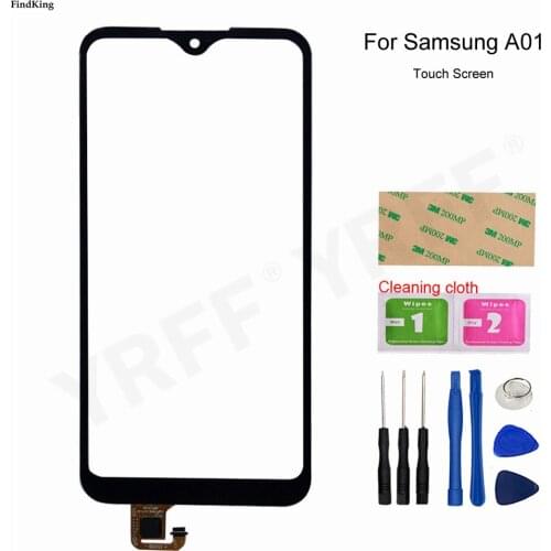 New Touch Screen For Samsung Galaxy A01 2019 A015F/D A015GF A015FD A015M Touch Screen Digitizer Sensor Front Glass Panel