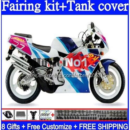 +Tank For SUZUKI RGV 250 VJ22 RGVT250 SAPC 1995 1996 97 98 91MC.85 RGV-250 VJ23 23 RGV250 95 96 1997 1998 Fairings Hot blue