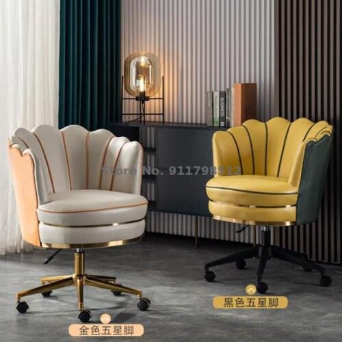 Single Desk Computer Chair Nordic Light Luxury Net Red Home Liftable Bedroom Makeup Living Room Balcony Sofa Chair