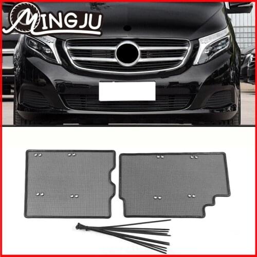 Stainless Front Grille Insert Net Insect Screening Mesh Cover Trim For Mercedes Benz V260 W447 2016 2017 2018