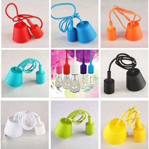 After you Hanging Lamp Base Bulb Holder Silicone With Bulb ST64 2700K Ceiling Light Fixture Home Living Room Decoration modern