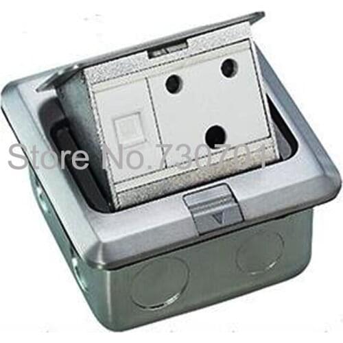 2019 TUV Interface Connector Floor Receptacle Box SA floor socket pop up hidden type aluminum material durable