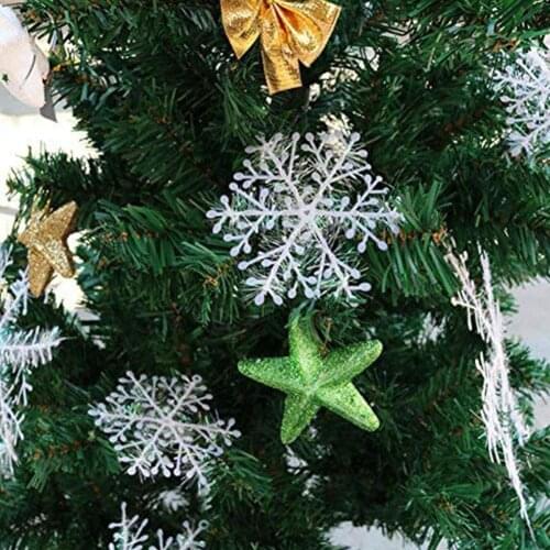 Christmas Snowflake Ornaments Xmas Tree Hanger Garland Making Decorations For Room Company Shopping Mall Christmas Decoration