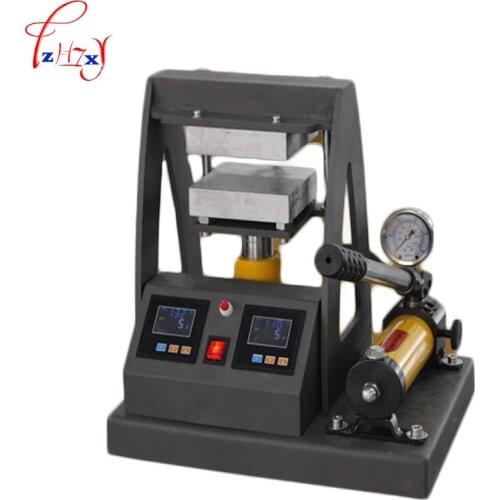 Manual hydraulic upper plate heating and stamping machine 12*12CM rosin dual heating plates press machine 110/220V 1200W 1PC