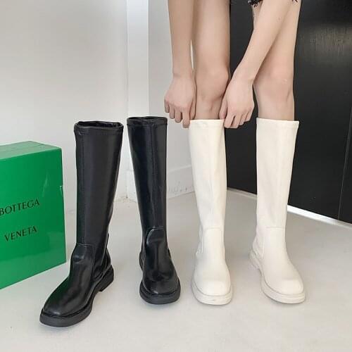 Thin boots but knee boots womens fall 2021 new small thick heel high-heeled knight boots net red high boots